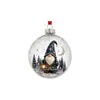 Adorno Colgante de Bola de Navidad Transparente Luminoso Bola de Cristal 3D Decoración Colgante para Ventana de Navidad Árbol de Navidad