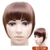 Flequillo Postizo de Comercio Exterior Pieza de Peluca para Mujer Sin Costuras Fibra Química con Patillas Pieza Única Flequillo Espeso Extensión de Cabello Venta al Por Mayor