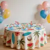 Banner de Fiesta de Cumpleaños para Cachorro Surfeador de Verano Transfronterizo, Guirnalda de Estilo Juguetón, Decoraciones Colgantes en Espiral, Adornos para Pastel y Arreglos de Mesa