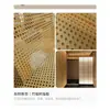 Painéis decorativos de teto de bambu trançado para restaurante, hotel, pousada, tela divisória, decoração de parede de fundo, painéis decorativos vazados translúcidos