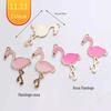 Estilo Coreano INS Novo Desenho Animado Liga Flamingo DIY Acessórios para Joias Acessórios de Material para Brincos Acessórios de Joias