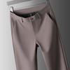 Pantalones casuales de primavera y otoño de alta gama, estilo occidental, de alta elasticidad, rectos, de negocios, resistentes a las arrugas, para hombre, 2024