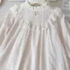 Vestido de primavera y otoño para niñas, elegante y moderno, estilo coreano, jacquard de encaje, dulce vestido de princesa del bosque para bebés y niños