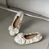 Zapatos Planos Mary Jane Retro con Lazo Poco Profundos para Mujer 2026 Nuevos Suela Suave Versátiles Estilo Francés para Combinar con Faldas