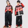 Roupa de Performance Infantil Roupa Hip-Hop para Menina Roupa Hip-Hop para Menino Roupa Hiphop da Moda Roupa de Performance de Dança Jazz para Meninas