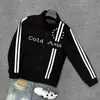 Sudadera jacket bordada de moda estilo Hong Kong, unisex, nueva colección primavera/otoño 2026, corte holgado estilo americano, cuello alto, con cremallera