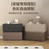 Mesa de cabeceira em madeira maciça, design moderno e minimalista, novo modelo 2026, adequada para quartos, apartamentos pequenos e proporciona uma sensação leve e arejada, servindo como um armário de armazenamento de cabeceira