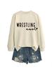 Sudadera con cuello redondo y manga larga para mujer, versátil, simple, informal, de estilo europeo y americano, para lucha libre, tía, exportación, estación independiente de Ebay