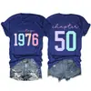 Capítulo 50 vintage 1976 Amazon Wish sitio independiente moderna y cómoda camiseta de mujer de cuello redondo y manga corta