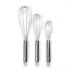 Batidor de Huevos Manual de Acero Inoxidable para Cocina Mezclador de Huevos Palo para Batir Huevos Batidor de Crema para Hornear