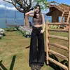 Calça Jeans Tencel 3 Cores 2026 Feminina Verão Fina Nova Cintura Alta Emagrecedora Solta Perna Larga Perna Reta Dropshipping