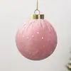 Enfeites de Bola de Natal Envoltos em Veludo Multicor 6/8CM Decoração de Natal Bolas de Natal de Plástico Decorações de Árvore de Natal