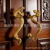 Escultura de Mango con Forma de Serpiente de Cobre Imitación Vintage, Tirador Creativo para Gabinete de Venta Caliente Transfronteriza, Decoración de Puerta con Forma de Animal de Resina