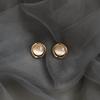 Aretes Sense Mini Piedra Ojo de Gato para Mujer Exquisitos Pequeños Plata Esterlina Elegantes Corea del Sur Simples Aguja de Plata S925