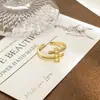 Anillo Vintage Floral Mariposa Circonia para Mujer, Diseño de Nicho, Lujo Ligero, Sensación de Alta Gama, Anillo para Dedo Índice, Anillo Abierto Delicado