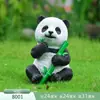 Muñeco Panda de Simulación Escultura Artesanías de Resina Adornos de Animales para Jardín Patio Decoración Exterior para Jardín de Infancia