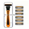 Nova lâmina de barbear masculina, aparelho de barbear manual de três lâminas, lâmina de barbear descartável portátil específica para hotel