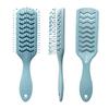 Suministros del Fabricante Peine de Color Macarrón Ecológico de Paja de Trigo para Cabello Rizado, Peine Grande de Costilla Trasera, Peine Alisador de Cabello