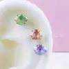 Tachuelas de Titanio Aleación ASTM-F136, Tachuelas para Cartílago Auricular, Zirconia de Grado 5A Ojo de Ángel, Cabezal de Repuesto para Joyería de Titanio para Piercing