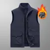 [Uso por ambos lados] chaleco con forro polar para exteriores de secado rápido para hombre delgado chaleco de trabajo chaleco para pesca fotografía chaleco chaleco talla grande