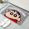 Tapete com Formato Especial de Desenho Animado Crayon Shin-Chan Decoração de Sala de Estar Tapete de Chão Imitação de Caxemira Cobertor de Quarto ao Lado da Cama Tapete de Banheiro Absorvente para os Pés