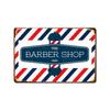 Póster Nuevo 2024 Pintura de Hierro Retro Barbería Fondo de Pared de Barbería Pintura Decorativa Colgante sin Marco