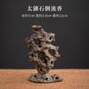 Queimador de incenso de refluxo de pedra Taihu Chinês retrô Zen sândalo de aloés queimador para mesa de chá interna cerâmica aromaterapia queimador ornamentos
