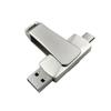 Memoria USB Giratoria de Metal 3.0 de Alta Velocidad 128g Gran Capacidad Regalo para Exposiciones de Negocios Memoria USB al por Mayor con Logo Grabado