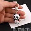 Llavero de Panda Estilo Chino de Resina Artificial Llavero de Bolsa Hecho a Mano DIY Colgante Material para Joyería Accesorios