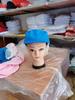 Gorra de trabajo para taller, gorra de malla a prueba de polvo, gorra anticaída para fábrica de alimentos, gorra de trabajador de cantina, gorra de chef