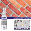 Agente impermeabilizante invisible Jaysuing, transparente y permeable, para azulejos, paredes exteriores, techos, reparación de goteras, revestimiento adhesivo impermeable.