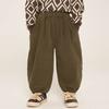 Pantalones Changguo para Niños con Forro de Polar Invierno Pantalones Casuales con Forro de Polar para Niños Pequeños Pantalones de Linterna Sueltos Engrosados