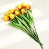 Mini Tulipa Artificial de PU Estilo Ins Flor Artificial Única para Decoração de Casa, Casamento, Decoração de Hotel e Adereços de Fotografia
