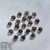 Cuentas de Cristal Natural, Cuentas Sueltas de Cristal de Té, Cuentas de Barril Facetadas Irregulares, Cuentas Individuales para Pulseras DIY, Accesorios de Cinco Elementos de Múltiples Gemas para Mujeres