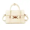Bolsa Pequena Quadrada Texturizada Cor Sólida Tendência Moda Nova Primavera Antecipada 2026 Retro High-End Ombro Único Transversal Bolsa de Mão Coreana