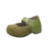 Zapatos Birkenstock originales de cuero grueso con plataforma para aumentar la altura para mujer, nuevos mocasines Mary Jane de otoño 2026 con suelas suaves