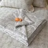 Colcha de Verano Estilo Coreano Tencel Modal, Lavable a Máquina, Colcha Fina de Doble Aire Acondicionado, Cubre Cama Acolchado, Juego de Tres Piezas