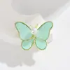 Nova Broche Borboleta de Pérola Luxo Acessível de Alto Padrão Nicho Corsage Retrô Broche Feminino Pin Acessórios DIY