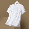 Camisa de Seda de Hielo de Manga Corta Lista para Usar del Fabricante para Hombre, Verano, Delgada, de Secado Rápido, Malla, Top Deportivo, Camiseta de Media Manga, Ropa de Verano