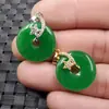 Piedra Jade borde jade colgante Jaspe de Taiwán Hebilla de Jade Verde Hebilla de roca de cuarzo Colgante de collar colgante de jade al por mayor