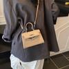 Bolsas Femininas Populares Transfronteiriças 2026 Nova Moda Tendência Bolsa de Mão Kelly Texturizada Bolsa Transversal de Ombro Único Bolsa Quadrada Pequena