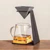 Infusor de té sin poros Colador de té de cerámica Colador de té integrado Soporte giratorio para infusor de té Juego de colador de té Artefacto para preparar té en casa