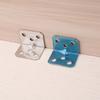Soporte de conexión de placa de herraje para muebles con código de ángulo recto, en forma de L y 7 de acero inoxidable, engrosado, de 90 grados, con 6 orificios