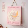 Saco de Presente Grande Exclusivo Transfronteiriço Rosa de Papel Canção da Noite, Bolsa Tote de Armazenamento de Embalagem de Lembrança de Alto Valor