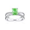 Anillo de Plata Esterlina S925 de 4 quilates con Diamante de Alto Carbono para Mujer, Nicho de Alta Gama, Lujo Ligero, Corte Flor de Hielo Llama, Color Tesoro, Plata Esterlina