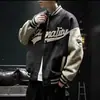 Chaqueta para Hombre Estilo Japonés Marca de Moda Bordada Chaqueta de Uniforme de Béisbol Americano Primavera y Otoño Holgada Chaqueta Americana para Hombre