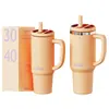 Copo de carro transfronteiriço de 40 oz, aço inoxidável 304, grande capacidade, alto valor estético, copo de gelo de carro portátil, copo térmico, personalizável