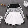 Nuevos Pantalones Cortos Deportivos de Primavera Pantalones Cortos Pequeños Clásicos Fitness en Casa Colgando Piernas Pantalones Casuales de Color Contrastante Ropa Exterior para Mujer
