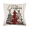 Fronha Estampada de Natal Estilo Novo Transfronteiriço Capa de Almofada Decorativa para Sofá de Casa Fronha para Almofada de Quarto