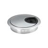 Caja de roscado de aleación de zinc caja de roscado redonda oficina de escritorio cubierta para orificio de roscado cubierta para computadora accesorios de herrajes para muebles